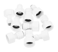 SEWACC 10pcs Water Purifier Connectors Quick Connect Fittings for Reverse Osmosis Systems and Filters Durable Pom Tube Adapters Easy Tool Installation Compatible with Water Purifiers