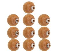 SEWACC 10pcs Wooden File Handle Set with Solid Wood Grip, Replacement Lathe and Carpenter Tool Handles for Woodworking, Carving, Engraving and DIY Craft Projects