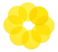 SEWACC 10pcs Yellow Colour Filter Sheets for Spot Lamp Camera Lighting, Portable Pet Sunset Film Flash Gels for Colour Correction and Photography Accessories