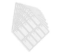 SEWACC 10sheets Blank Handwriting Stickers Oil-Resistant Labels Date Labels for Food Removable Bottle Stickers Easy to Write Apply