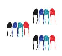 SEWACC 12 Pcs Pirate Costume Hat with Long Tail Durag, Adjustable Fit Polyester Headwear for Boys, Prevents Scalp Irritation, for Halloween Dress and Performances