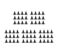 SEWACC 120 Pcs Mini Witch Hats Black Plastic Wine Bottle Witch Hat Toppers Halloween Party Decorations Versatile DIY Craft Material for Miniature Scene Creation and Table Accessories