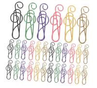 SEWACC 120pcs Music Note Paper Clips Metal Page Clamps Stationary Bookmark Clips for Teachers Office Party Invitations Mini Binder for Books Notes Planners
