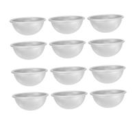 SEWACC 12Pcs Aluminum Alloy Bath Bomb Molds Semicircular Hemisphere DIY Bath Salt Ball Molds Compact and Rust Resistant