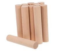 SEWACC 12pcs Beech Wood Dowels Sturdy Craft Rolling Pins for Woodworking Macrame Model Building Rustic Unfinished Rods for Painting and DIY Projects