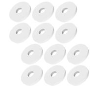 SEWACC 12pcs Car Diffuser Refill Pads White round Pe Material Car Aromatherapy Replacements Create a Relaxing Environment Healthy for Use Fresheners