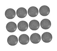 SEWACC 12pcs Crash Iron Nets Speaker Protective Mesh Covers Microphone Net Circles Easy to Install Durable Metal Grills for Loudspeaker and Microphone Damage Prevention