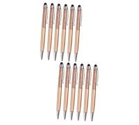 SEWACC 12pcs Crystal Glitter Gel Pen Diamond Stylus Pen for Touch Screen Tablet Office School Stationery Metallic Crystal