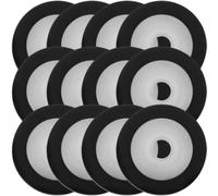 SEWACC 12pcs Deck Pinch Roller for Recorders Audio Bearing Wheel Replacement for Old Broken Car Recorder Black Plastic