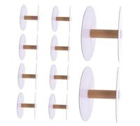 SEWACC 12pcs Detachable Yarn Storage Spools Practical Wire Bobbins for Sewing and Weaving Easy to Install Paper Material Convenient Yarn Holder for Thread Organization and Craft