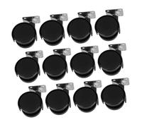 SEWACC 12pcs Heavy Duty Nylon Plastic Furniture Replacement Wheels Smooth Swivel Casters for Cart Cabinet Laundry Rack Easy Install Moving Accessories