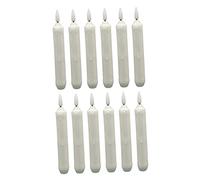 SEWACC 12pcs LED Tapered Flameless Candles Battery Operated Lights for Wedding Birthday Halloween Christmas Party Decoration Portable Lightweight Scene Layout Props