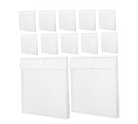 SEWACC 12pcs Paper Storage Bags with Secure Closure for Scrapbook Vinyl Photos and Documents Organizer Durable Vertical Filing Folders for Office School and Home Use