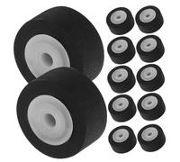 SEWACC 12pcs Plastic Pinch Roller Bearing Wheel for Tape Recorder Radio Audio Repair Compact Replacement Parts