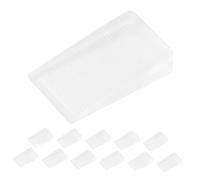 SEWACC 12PCS PVC Furniture Wedges for Leveling and Stabilizing Doors Tables Chairs Cabinets Adjustable Plastic Shims for Uneven Floors and Furniture Feet