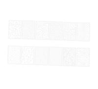 SEWACC 12Pcs Reusable Leopard Print Hollow Spray Paint Stencils Smooth Multi Function Decorative Templates for Wall Crafts DIY Fabric and Home Decor Washable