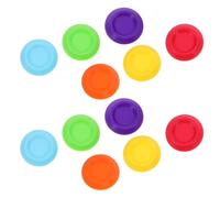 SEWACC 12pcs Small round Plastic Insect Feeding Bowls for Roaches and Crickets, Mini Food Dishes for Reptiles and Small Animals, Suitable for Terrariums and Pet Feeding Random Color