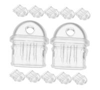 SEWACC 12pcs Transparent Type-c Port Plug Small USB C Dust Plug Covers with Hole Easy Insert Charging Port Stopper Grime Protection for Smartphones and Tablets