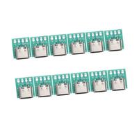 SEWACC 12pcs USB C Board Socket Connector Type C Adapter for Data Transfer Advanced Serial Technology Compatible with Various Devices and Cables