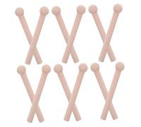 SEWACC 12pcs Wooden Pegboard Hooks with Matchhead Round Balls Renewable Wood Pegs for Hanging Tools and Accessories Easy Install Versatile Wall Organizer for Workshop and Home Storage