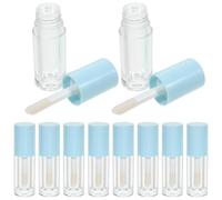 SEWACC 14ml Plastic Lip Gloss Tubes with Large Blue Wand Applicator Refillable Empty Lip Gloss Containers 14pcs Set Suitable for Cosmetic Storage and Travel