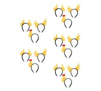 SEWACC 15 Pcs Funny Gesture Headband with Thumb and Victory Signs, Creative Cloth Hairband, Versatile Party Prop, Keeps Hair Neatly in Place for Christmas and Party Events