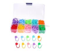 SEWACC 150pcs Knitting Stitch Markers Locking Clips for Crochet and Sewing Plastic Small Easy to Use for Pattern Start End Increase Decrease Stitches