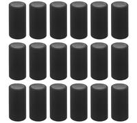 SEWACC 150pcs PVC Heat Shrink Wine Bottle Seals 30mm Diameter X 60mm Height Shrink Wrap Sleeves for Wine and Beverage Bottles, Black Tearable Caps for Home Brewing and Party Use