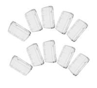 SEWACC 15pcs Clear Plastic Storage Boxes Small Square Organizer for Coins Jewelry Beads Nail Art Tools Dustproof Sealed Case