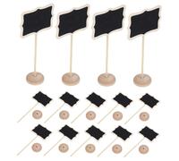 SEWACC 15pcs Mini Chalkboard Signs with Portable Stand Small Blackboard Labels for Weddings Parties Buffet Table Decorations Reusable Event Place Cards and Food Tags