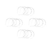 SEWACC 16pcs Bridal Pearl Headbands with Rhinestone Hair Accessories for Wedding Silver Double-row Cross Square Designs Elegant Hair Decorations for Brides and Team Bride
