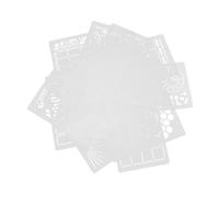 SEWACC 16pcs DIY Journal Stencil Templates Stencils for Daily Weekly Monthly Calendars Habit Trackers Scrapbook Lists Numbers Letters Creative Drawing Craft Supplies