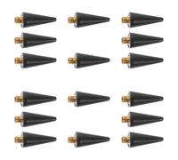 SEWACC 16pcs Dotting Pen Head Tip Rhinestone Picker Head Replacement Wax High Adaptability Wax Material Professional Nail Salons Private Nail Lovers Art Decoration Tool