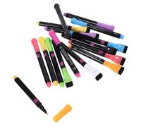 SEWACC 16Pcs Liquid Chalk Markers for Blackboard and Glass Erasable Water Soluble Board Marker Pens with Magnetic Brush Safe Non Toxic Creative Marking for School Craft and Advertising