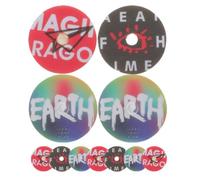 SEWACC 18pcs Car Air Freshener Tablets with Retro Record Player Design Pe Material Disc Shape Aromatherapy Fragrance Diffuser with Car Vent Clip for Long Trips