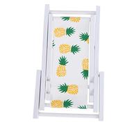 SEWACC 1pc Creative Pineapple Pattern Phone Holder Stand Adorable Beach Chair Ornament for Desk Multi Functional Mobile Phone Support Stationery Organizer Premium Decoration