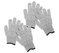 SEWACC 2 Pairs Resistant Gloves with Arm Sleeve Protectors Durable Hppe Safety Sleeves for Kitchen Fish Fillet Processing Gardening Comfortable Flexible Fit and Protective