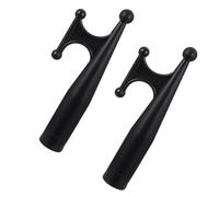 SEWACC 2 Pcs Nylon Boat Hook for Kayak and Yacht Docking Pulling End | Black Replacement End, Sturdy Tough Design, Fits Broomstick and Extension Pole, Home School Use