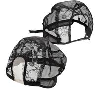 SEWACC 2 Pcs U-shaped Lace Mesh Wig Caps for Wig Making Stretchable Mesh Dome with Elastic Edge Lightweight Hair Nets Suitable for Women’s Hair Care and Styling