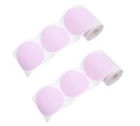 SEWACC 2 Rolls Thermal Label Stickers 3 Inch Round Self-Adhesive Waterproof Small Circle Stickers on Synthetic Paper for Office and Inventory Organization and Sorting, 2 Rolls