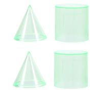 SEWACC 2 Sets Geometric Teaching Aid Cylinder and Cone Volume Ratio Demonstrator for Math Learning Equal Base and Height Models Precise Geometry Learning Tools for Students Classroom and