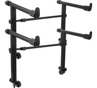 SEWACC 2 Sets Keyboard Stand, Universal Iron Keyboard Stand Metal Brackets 2 Tier Heightening Bracket for Digital Electronic Piano