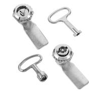 SEWACC 2 Sets Metal Cam Lock with Key for Cabinet Doors and Drawers Latch Lock Replacement for File Cabinets Mailboxes Lockers Toolbox Security Heavy-Duty Metal Construction