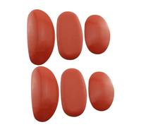 SEWACC 2 Sets Silicone Pottery Clay Tool Kit for DIY and Professional Use Soft Durable Ribs for Sculpting Hand Built and Wheel Casting Clay Artists Red