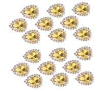 SEWACC 20 Pcs Teardrop Glass Rhinestones with Claw Silver Base Sewing DIY Craft Materials for Jewelry Clothing Headdress Embellishments Metal and Glass Ornaments
