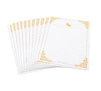 SEWACC 20 Sheets Vintage Letter Papers for Invitations Retro Decorative Writing Paper Thickened White Lined Stationery for Poems Messages and Notes