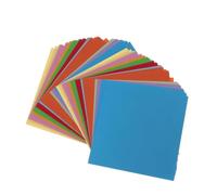 SEWACC 200 Sheets Double-Sided Origami Paper for Vivid Colors Square for Arts Crafts Projects Folding Paper for DIY Decorations and Color Recognition Training