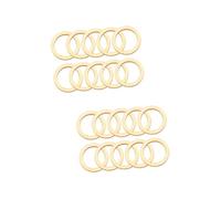 SEWACC 200pcs Circle Wooden Pieces for DIY Craft Making Hollowed Round Wood Chips for Scrapbooking Embellishments and Craft Wood Projects