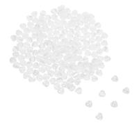 SEWACC 200PCS Heart Shaped Resin Buttons White Decorative Sewing Buttons for DIY Crafting Clothing Knitwear Scrapbooking Garment Repair Heart Design for Elegant Style