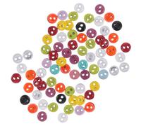 SEWACC 200pcs Mini White Round Metal Buttons for Doll Clothes Sewing Tiny Fasteners for Amigurumi Garments Craft Embellishments and DIY Dollhouse Projects